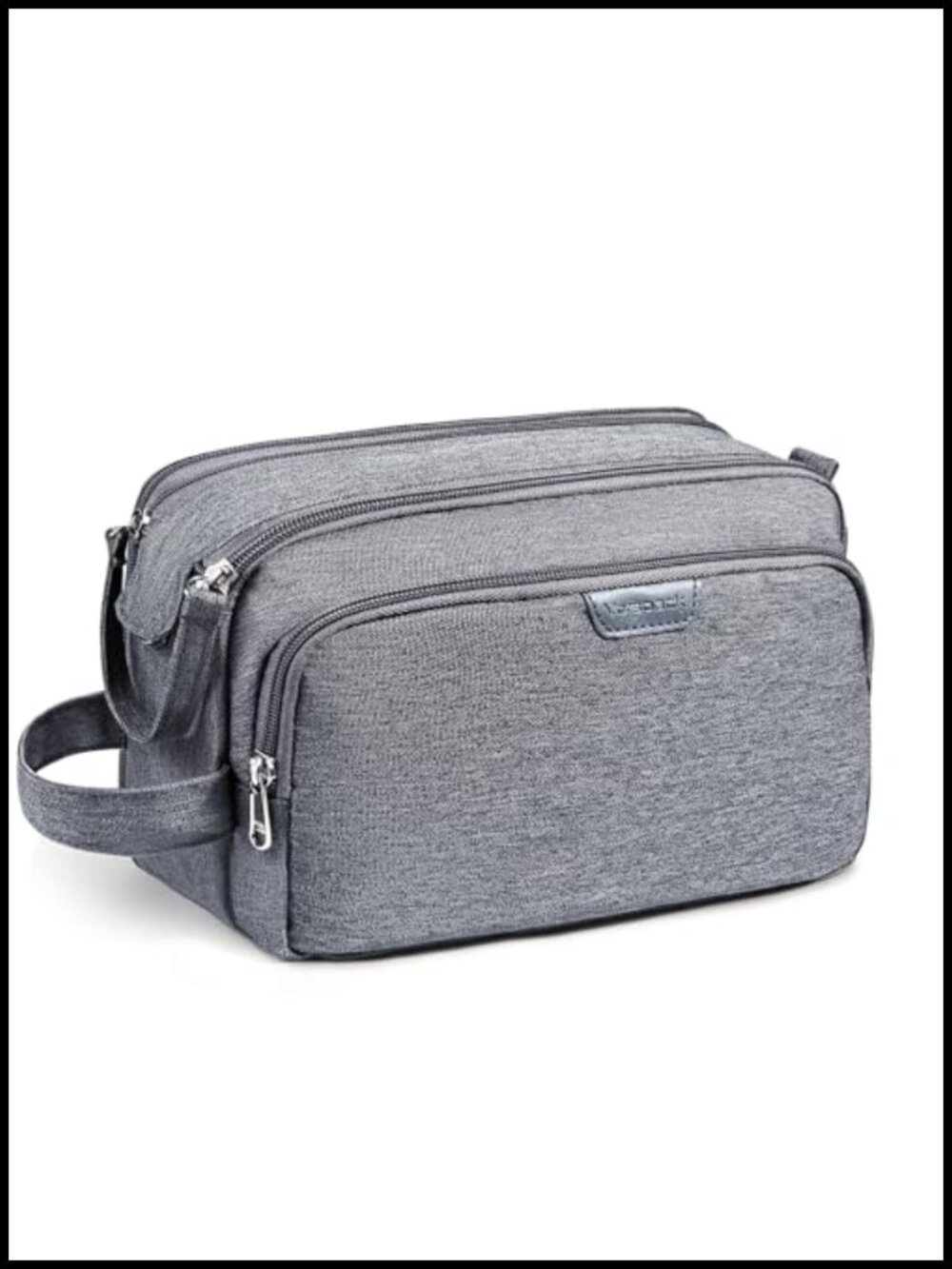 Travel Toiletry Bag Polyester Organizer Wet Dry Compartment Travel Case